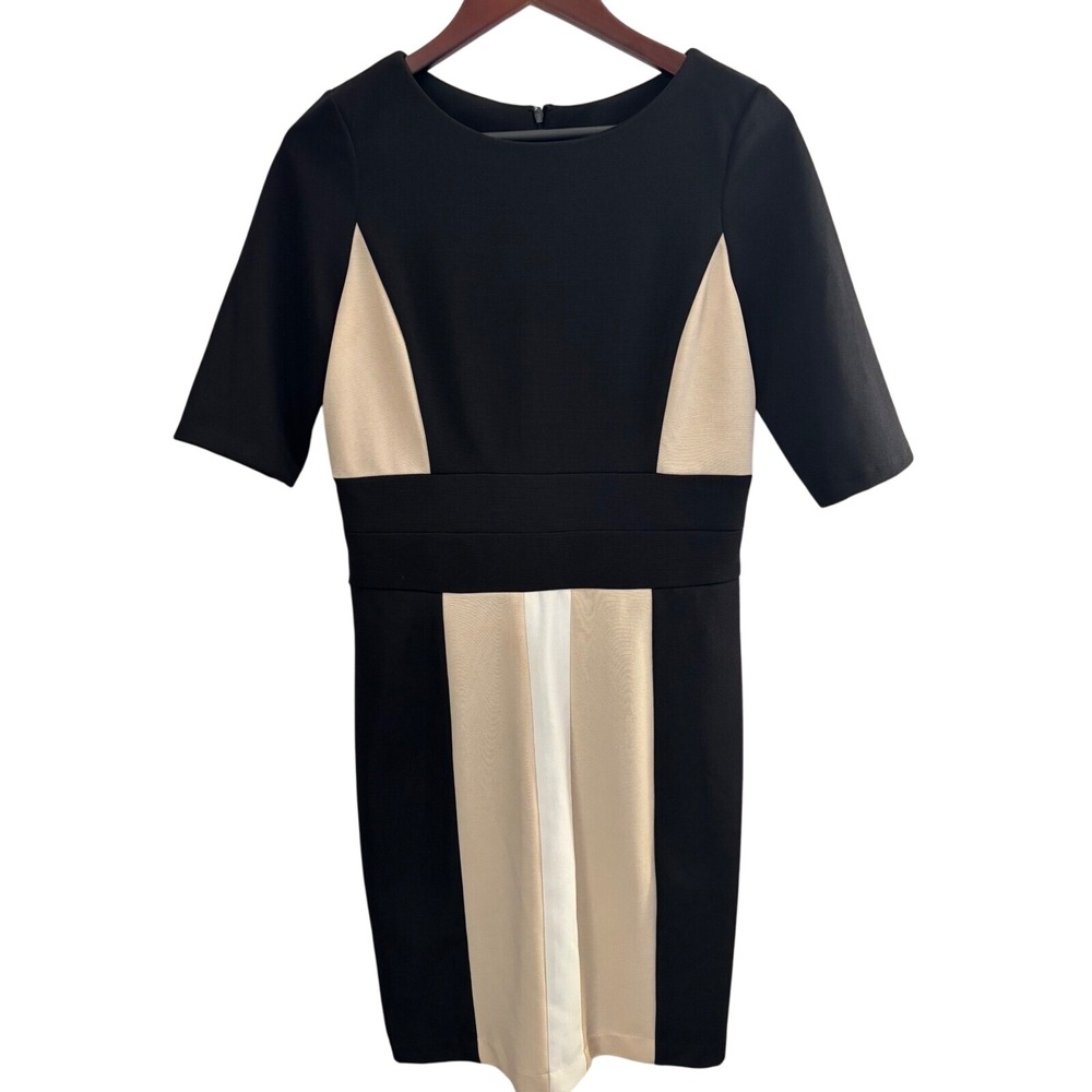 Sandra Darren Sheath Dress Color Block Career‎ Workwear Dress Size 10